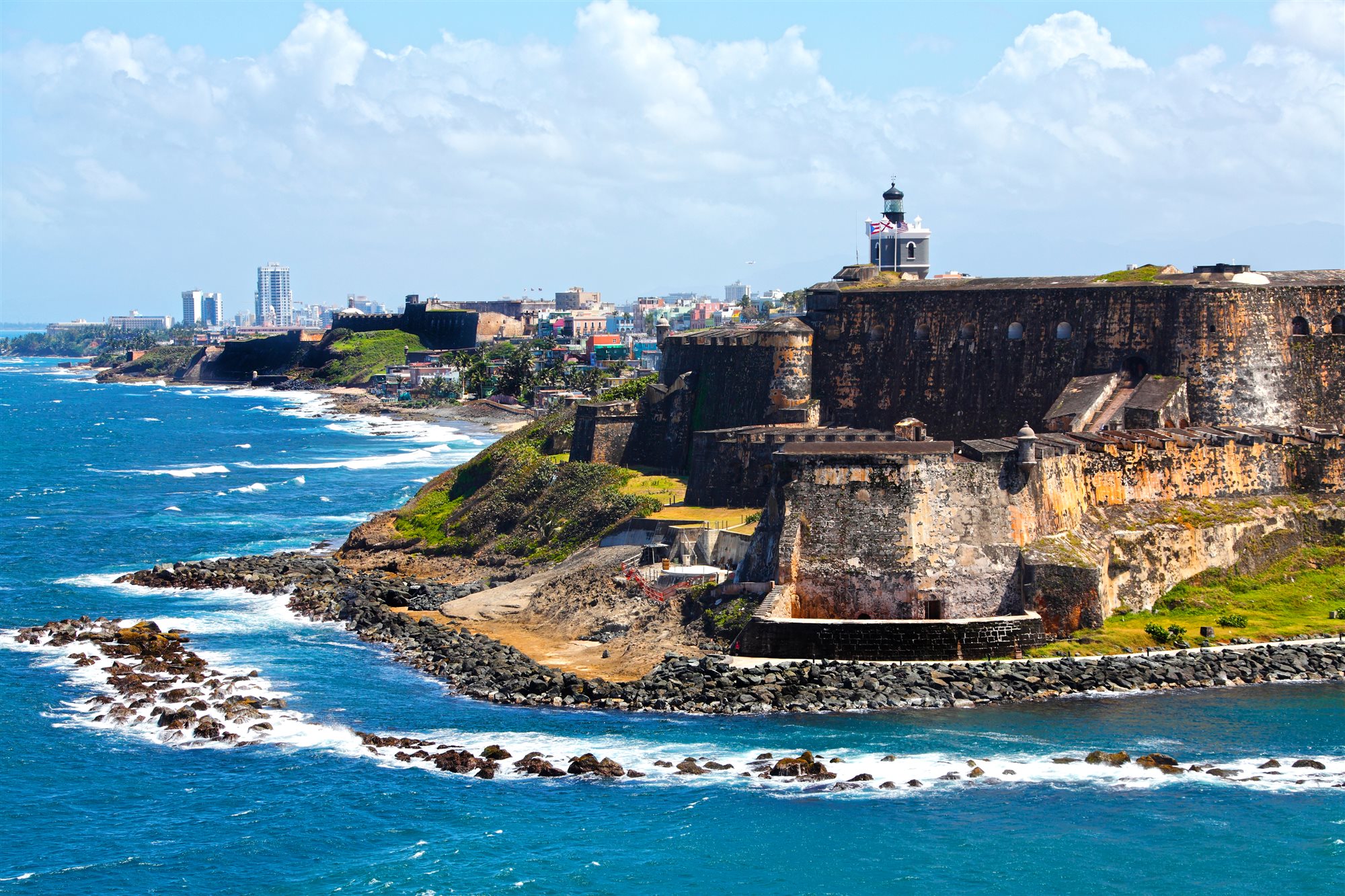Colorful colonial streets of Old San Juan, Puerto Rico